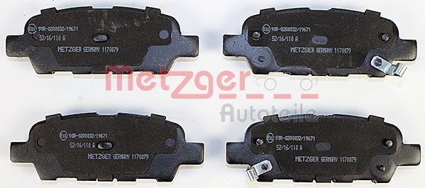 METZGER 1170079 GREENPARTS Bremsbelagsatz, Scheibenbremse